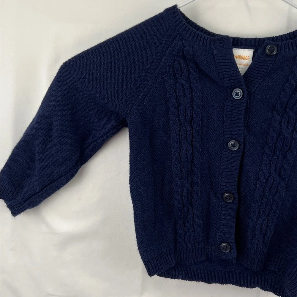 Gymboree - Girl’s Sweater - 18 to 24 Months - Navy - Button Down - Cable Knitt